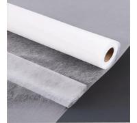 Tissu D'entoilage Thermocollant et Fusible 1 PCS Tissu Thermocollant Couture 500 x 150 cm Non Tissé Léger Blanc 30g/m² Entoilage Fusible Pour Coudre Renforcer Décorer Des Vêtements et Des Meubles