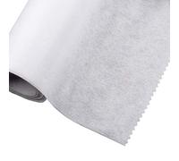 Tissu d'entoilage thermocollant et fusible - poids lourd, largeur 75 cm - 2 mètres - blanc (non tissé)