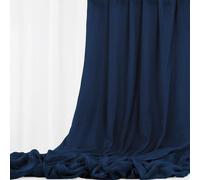 Tissu d'étamine en Gaze de Mariage Bleu Marine 9,2 m x 90 cm, Drapage d'arc de Plafond, Chemin de Table, étamine Bricolage pour Chaise, Ceinture, Serviettes, Drapé, Décoration de Mariage