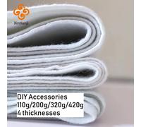 Tissu d'interface à repasser Non tissé, adhésif simple face, polaire Fusible, sac en tissu artisanal, doublure épaisse, accessoires de couture 4