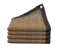 Tissu d'ombrage 225 x 350 cm Anti-UV, Résistant, Coupe-Vent et Perméable à l'eau, avec Œillets Toile d'ombrage Jardin pour Pergola, Terrasse, Serre, Poulailler, Plantes, Marron