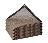 Tissu d'ombrage 225 x 440 cm Résistant Aux UV et Au Vent Bloquer Les Rayons UV, avec Œillets Voiles d'ombrage pour Patio pour Pergola, Terrasse, Serre, Poulailler, Plantes, Marron