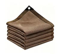 Tissu d'ombrage 225 x 675 cm Anti-UV, Résistant, Coupe-Vent et Perméable à l'eau, avec Œillets Toile d'ombrage Jardin pour Pergola, Terrasse, Serre, Poulailler, Plantes, Marron
