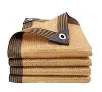 Tissu d'ombrage 240 x 660 cm Résistant Aux UV et Au Vent Bloquer Les Rayons UV, avec Œillets Filet D Ombrage Filet Anti Feuille pour Patio Serre Jardin Pergola Pet House, Couleur Crème