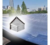 Tissu d'ombrage 98 % en aluminium réfléchissant avec œillets - Housse réfléchissante anti-UV pour serre, terrasse et abri d'auto