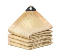 Tissu d'ombrage à 90 % - Filet épais pour jardin, voiture, balcon et cour - Isolation thermique et anti-âge - Beige (5 x 20 m)