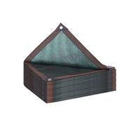 Tissu d'ombrage à 90 % vert noirâtre pour jardin, 1,8 x 3 m, filet avec œillets renforcés, parfait pour protection des plantes, pergola, bloquant les UV