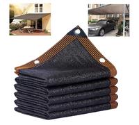 Tissu d'ombrage anti-UV à 90 % pour plantes de jardin - Filet d'ombrage noir pour pergola, terrasse, pelouse, chenil, poulailler - Grande taille 10 x 15 m