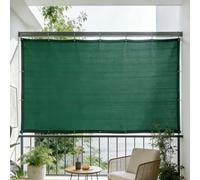Tissu D'Ombrage,avec œillets - Filet d‘ombrage pour terrasse 4mx10m Toile ombrière 88% UV Perméable à l'eau et Respirant Protection de la Vie privée pour extérieur Toit Balcon-Vert