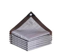 Tissu d'ombrage en aluminium réfléchissant avec protection UV à 75 % et 99 %, pour extérieur, gazebo, tente, voiles rafraîchissantes(99 %, 4 x 12 mètres)