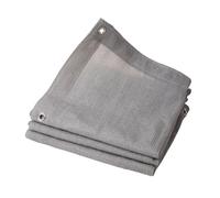 Tissu d'ombrage gris avec œillets pour extérieur, jardin, pergola, terrasse, pelouse, piscine - Tailles : 1 x 2 m, 1 x 10 m, 2 x 3 m, 4 x 4 m, 6 x 6 m, 8 x 10 m, 10 x 12 m (3 x 8 m)