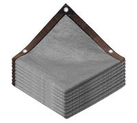 Tissu d'ombrage gris avec protection à 90 % contre les rayons UV, pour pergola, terrasse, serre, plantes, protection contre les regards indiscrets, 40,6 x 7,9 m