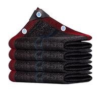 Tissu d'ombrage noir à 95%, filet d'ombrage avec œillets, couverture d'ombrage extérieure for plantes, serre, grange, chenil, Patio, tomates(1x12m)