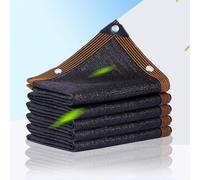 Tissu d'ombrage noir anti-âge de qualité supérieure - 4,9 x 10,1 m - Filet d'isolation thermique pour jardin et voiture - Brise-vent - Clôture résistante aux UV pour serre