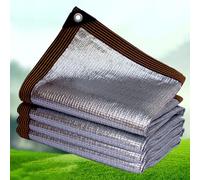 Tissu d'ombrage réfléchissant à 99 % en aluminium avec œillets en polyéthylène haute densité pour camping, jardin, serre, chien, bouclier thermique résistant aux UV