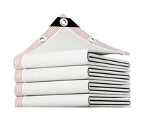 Tissu d'ombrage résistant à 90 % aux UV avec œillets - Filet d'ombrage blanc pour extérieur, terrasse, serre, plantes, chenil, porche, pergola - Maille pare-soleil de 2 x 15 m