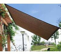 Tissu d'ombrage respirant pour extérieur, 1,2 x 1,2 m, avec œillets, protection UV, 90 %, pour jardin, terrasse, balcon, pergola, 4 x 8 m, marron