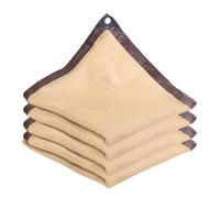 Tissu d'ombrage respirant pour serre, pergola, poulailler, jardin léger avec œillets, protection UV pour l'extérieur, beige 3 x 4 m