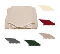 Tissu d'ombrage rétractable commercial imperméable de rechange pour une utilisation en extérieur 250 cm, 300 cm, 365 cm, couleur kaki, taille : 485 x 300 cm