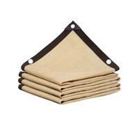 Tissu d'Ombre Beige à Micro-Perforations, Toile de Protection Solaire Anti-UV pour Jardins, Terrasses et Fenêtres(3 * 4 Meters)