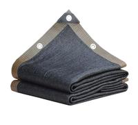 Tissu D'Ombre UV Protection Filet Coupe-Vent 99% Noir Toile Ombrage Cryptage et épaississement avec œillets for Serre Voiture Chenil Jardinage Patio(2.0x15.0 m(6.6x49 ft))