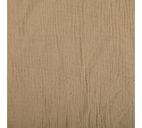 Tissu Double gaze de coton uni Beige foncé - Par 50 cm