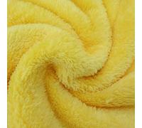 Tissu Doudou uni Jaune x50cm