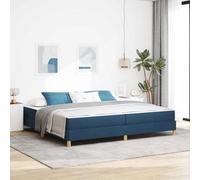 Tissu Doux et Bois ingénierie Moderne Rectangle Bleu 200 x 200 cm