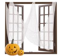 Tissu Effrayant d'halloween, Tissu de Gaze Effrayant de 29,9 x 72 Pouces, Gaze effrayante d'halloween pour Le décor de d'entrées de Mur de Cour extérieure d'intérieur
