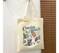 Tissu en canevas de couleur unie, sac fourre-tout de grande capacité, sac à épaule pliable , sac de plage et de vacances d'été, cadeau de voyage pour hommes. Nous aurons toujours des fans de l'été. No