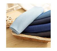 Tissu en Coton Denim Lavé Tissu Denim Micro Extensible Textile de Maison Matériel de Couture de Matelassage de Tissus de Jeans Vendu au Mètre（Largeur 145 cm）(Color:1#)