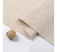 Tissu en coton et lin non blanchi 100 x 150 cm pour la couture de vêtements, coussins, nappes et tissus créatifs (Le sac)
