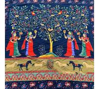 Tissu en coton imprimé ethnique, matériau doux et dense de haute qualité avec motif aborigène pour matelassage, patchwork, couture, literie, vêtements, poupées (015)
