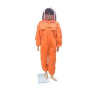 Tissu en coton respirant 3D, vêtements de protection for culteur, vêtements Anti-abeille, Costume d'culteur Fournitures pour apiculteurs(Fencing Hat Orange,XL170)