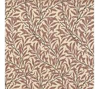 Tissu en coton - William Morris Willow Bough Rose Feuilles - Tissu artisanal au mètre