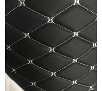 Tissu en Cuir Matelassé Tissu Similicuir Vinyle Endos en Mousse Diamant pour Rembourrage Meubles Canapé Chaises Sièges D'auto Accessoires D'intérieur Coutures Dbricola(Size:1.55x7m,Color:5 Black)