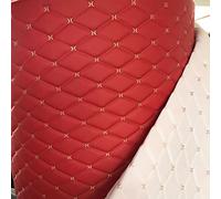 Tissu en Cuir Matelassé Tissu Similicuir Vinyle Endos en Mousse Diamant pour Rembourrage Meubles Canapé Chaises Sièges D'auto Accessoires D'intérieur Coutures Dbricola(Size:1.55x3m,Color:2 Red)