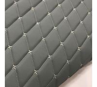 Tissu en cuir Tissu Imitation Cuir Matelassé Tapisserie Pour Garniture Automobile Maison Bricolage Réparation Remplacement Canapé Garniture Voiture Garniture Siège Vinyle(Size:1.55x2m,Color:3 grey)