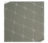 Tissu en cuir Vinyle Tissu Simili Cuir Matelassé Épais Support éponge, Motif Diamants DIY Upholstery Vendu Au Mètre Automobile Garniture Toit Garniture Meubles Largeur 155cm(Size:1.55x2m,Color:1 gray)