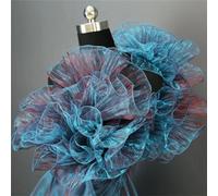 Tissu En Dentelle Ondulée Transparent, 3 Yards, Maille Plissée À Volants, Tissu En Dentelle Pour Bricolage, Vêtements, Accessoires De Mode, Tissus De Styliste