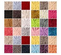 Tissu en fausse fourrure CARRÉS DE GRAISSE,Mélange de restes Bundle 4 pièces,Pas de choix de couleur,Matériau doux et câlin,Projets d'artisanat et de patchwork,Neotrims