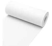 Tissu en feutre au mètre, épaisseur 3 mm, rouleau de feutre bleu, tapis de feutre en polyester, tapis de feutre à découper, pour bricolage, couture, feutrine à broder, protection chat (blanc, 40 x 250