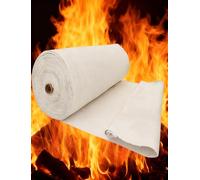Tissu en fibre céramique haute température résistant aux hautes températures, épaisseur 2mm, couverture ignifuge 1260°C for four,étuve,isolation industrielle,largeur 1m(100x100cm/39x39in)
