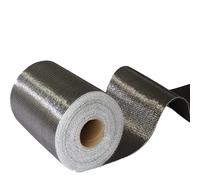 Tissu en fibre de carbone 12K 200 g/m² - Tissu de renforcement for béton haute résistance for la réparation et l'entretien des structures(10cmx5m)