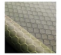 Tissu en fibre de carbone, tailles multiples multicolores mélangées par Kevlar de nid d'abeilles hexagonales carbone 3K 240gsm(Yellow,100cm x 30cm)