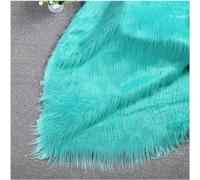 Tissu en fourrure artificielle douce 180x50cm, for vêtements, œuvres d'art, housse de coussin artisanale, décoration, Cosplay(Green)