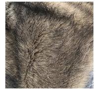 Tissu En Fourrure De Loup Synthétique Épaissississable 160x50 Cm, Tapisserie En Tissu Poilu Brun Doux Pour La Décoration De Vêtements Bricolage Couverture Shaggy Légère (Couleur : MARRON)