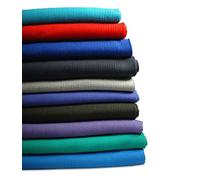 Tissu en jersey,polyester côtelé,strié,nervures extensible,confortable,doux de polyester, tricot pour cols,poignets,Vêtements.résistant, durables.3 couleurs neotrims