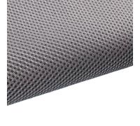 Tissu en maille 3D 1 m x 1,6 m, respirant, triple couche, élastique, for la réparation de matelas pneumatiques (1 pièce).(Medium gray)