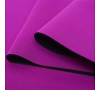 Tissu en néoprène, Neoprene Rubber Sewing Fabric 2mm Stretch With Plain Polyester Knit Purple Multiple Sizes(45cm x 100cm)